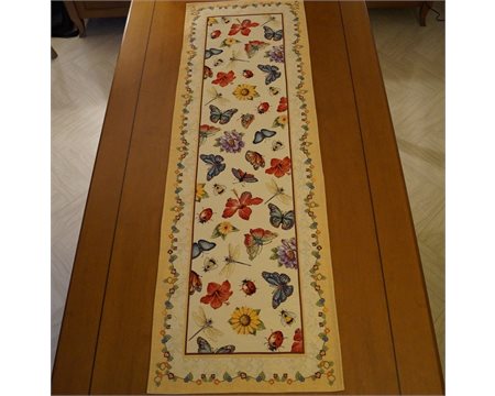 Butterflies Tapestry Runner 45cm x 142cm