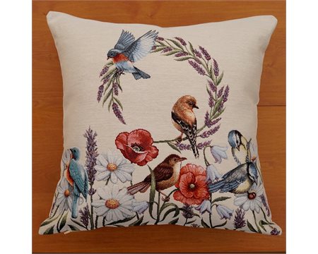 Lavender Wreath Tapestry Cushion Cover 42cm x 42cm