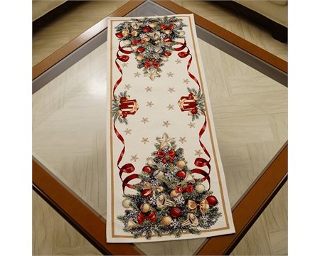 Gift Christmas Tree Tapestry Runner 37cm x 100cm