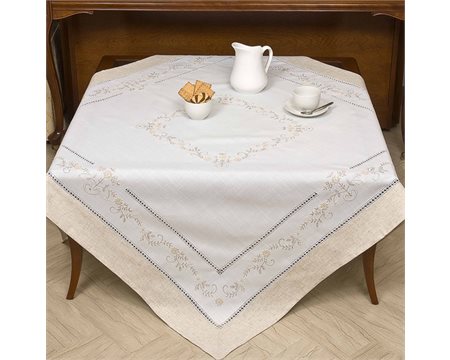 Julia Handmade Square Tablecloth 135cm