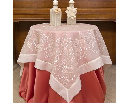 Romantic Handmade Square Tablecloth 110cm