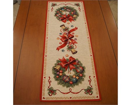 Wreath-Bow Tapestry Runner 43cm x 135cm