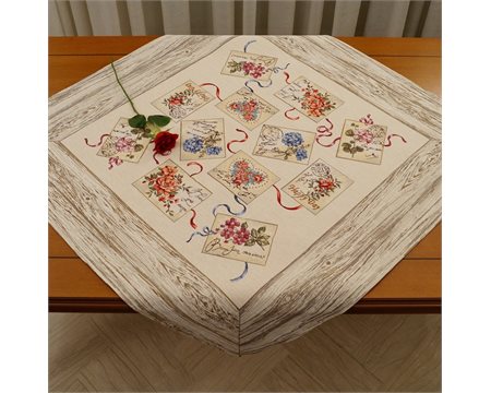 Cartes Postales Tapestry Square Tablecloth 100cm