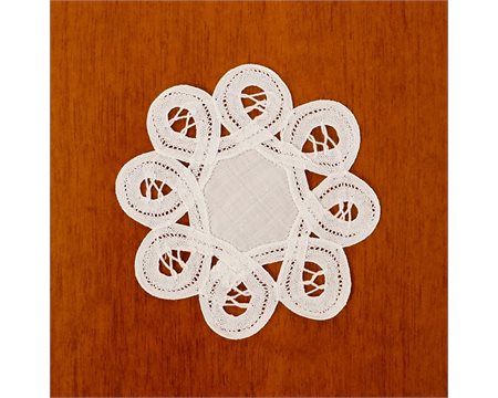 Lace Handmade Cotton Coaster 10cm