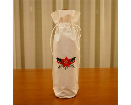 Alexandrian Fower Machine-embroidered Bottle Bag
