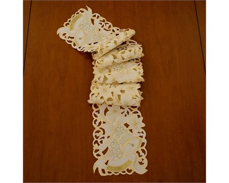Καμπάνες Ράνερ με κέντημα μηχανής 20cm x 160cm