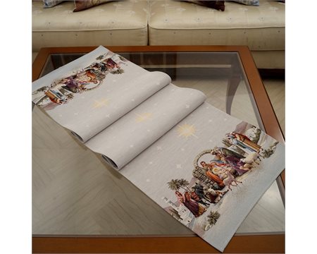 Βηθλεέμ Μακρόστενο Σεμέν Ταπισερί-Στόφα 37cm x 100cm