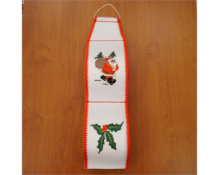 Άι-Βασίλης Θήκη για Χαρτί Τουαλέτας με κέντημα μηχανής