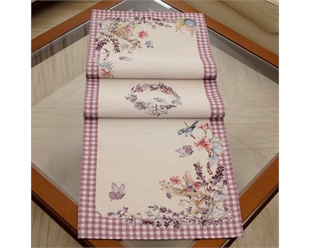 Πασχαλινό Στεφάνι Μακρόστενο-Σεμέν Στόφα 37cm x 100cm