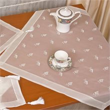 Silk Leaf Square Tablecloth 86cm