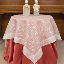Romantic Handmade Square Tablecloth 110cm