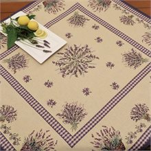 Lavender Square Tapestry Tablecloth 100cm