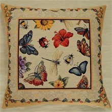 Butterflies Tapestry Cushion Cover 42cm x 42cm