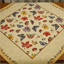 Butterflies Tapestry Square Tablecloth 100cm