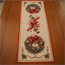 Wreath-Bow Tapestry Runner 43cm x 135cm