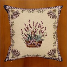 Lavender Basket Tapestry Cushion Cover 42cm x 42cm