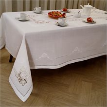 Χάρις Τραπεζομάντηλο Μακρόστενο με Κέντημα Μηχανής 175cm x 320cm