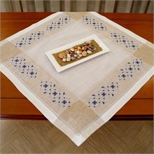 Delos Machine-Embroidered Square Tablecloth 85cm x 85cm