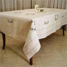 Phoebe Machine-embroidered square tablecloth 135cm x 135cm