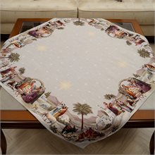 Βηθλεέμ Τετράγωνο Τραπεζομάντηλο Ταπισερί-Στόφα 135cm