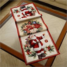 Άι-Βασίλης Γκι Ράνερ Ταπισερί-Στόφα 43cm x 138cm